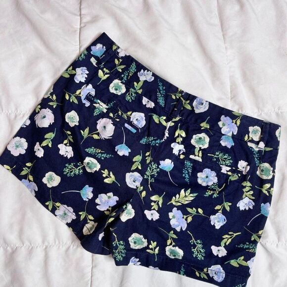 Loft Floral Shorts Spring Summer Size 6 - Picture 5 of 7